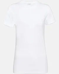 Brunello Cucinelli T-shirt in misto cotone Bianco