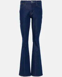 Frame Denim Jeans flared Le Shape a vita alta Blu