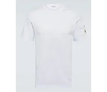 Moncler T-shirt in jersey di cotone Bianco