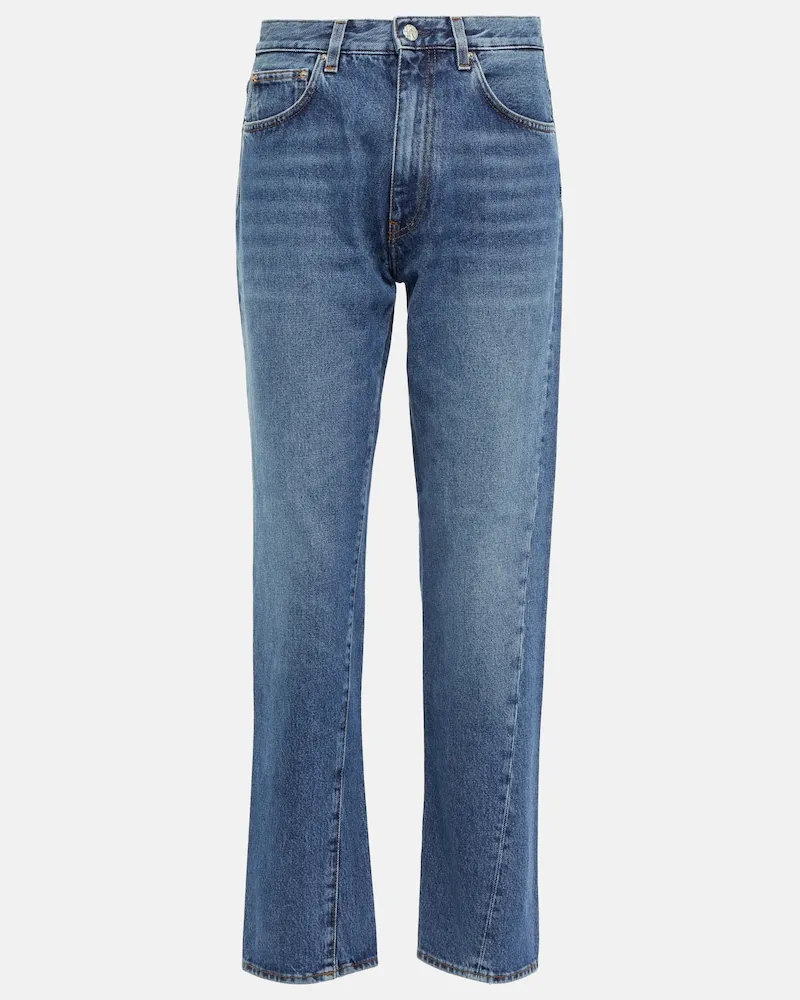Totême Jeans regular cropped Blu