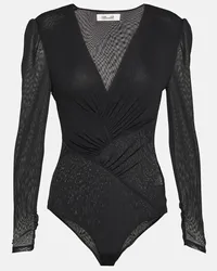 Diane von Furstenberg Body Constanza in mesh Nero