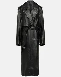 Balenciaga Trench Cocoon in pelle Nero