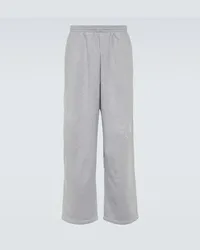 Balenciaga Pantaloni sportivi in cotone Grigio