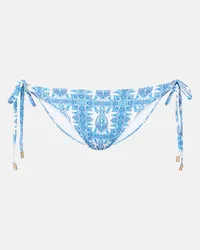 Melissa Odabash Slip bikini Cancun con stampa Blu