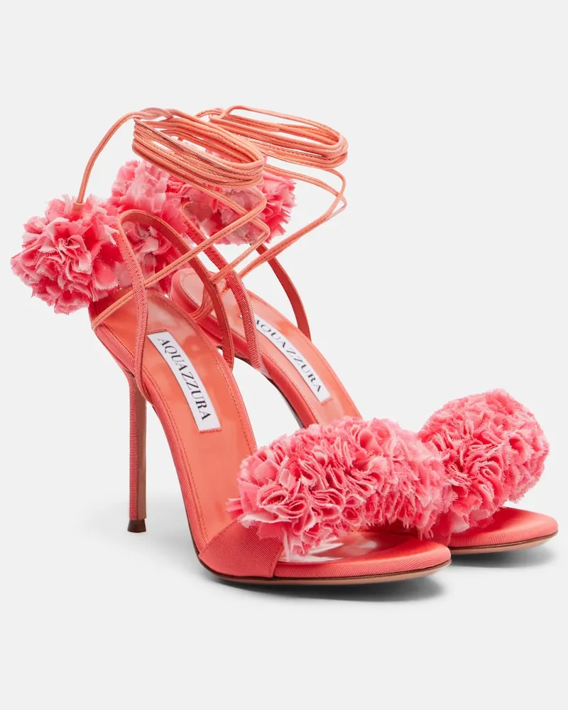 Aquazzura Sandali Cherry Kiss con pelle Rosa