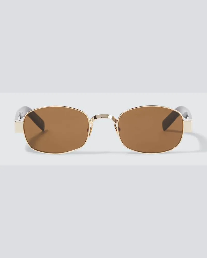 Saint Laurent Occhiali da sole rettangolari SL 706 Oro