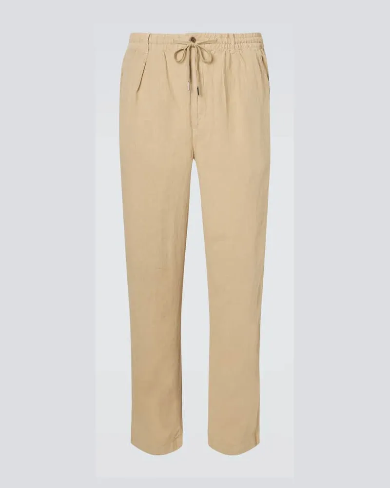 Ralph Lauren Pantaloni regular in lino Beige