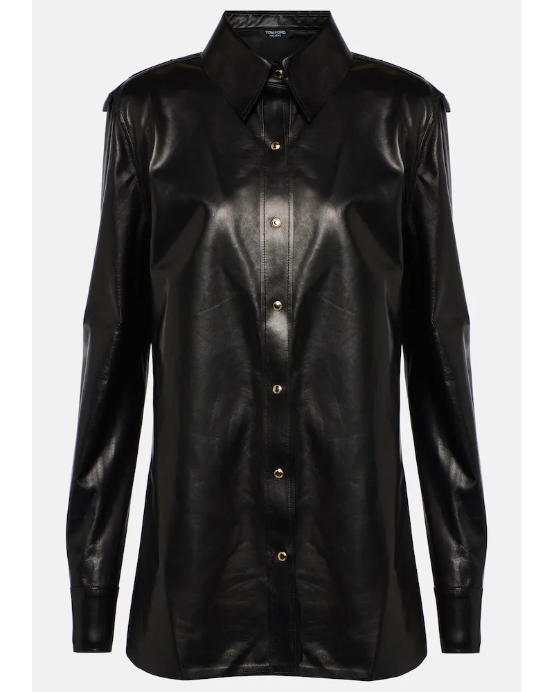 Tom Ford Camicia in pelle Nero