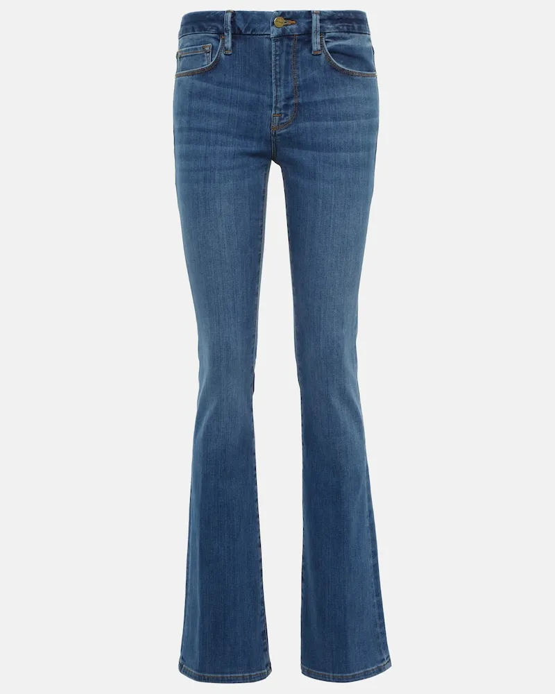 Frame Denim Jeans flared Le Mini Boot a vita media Blu