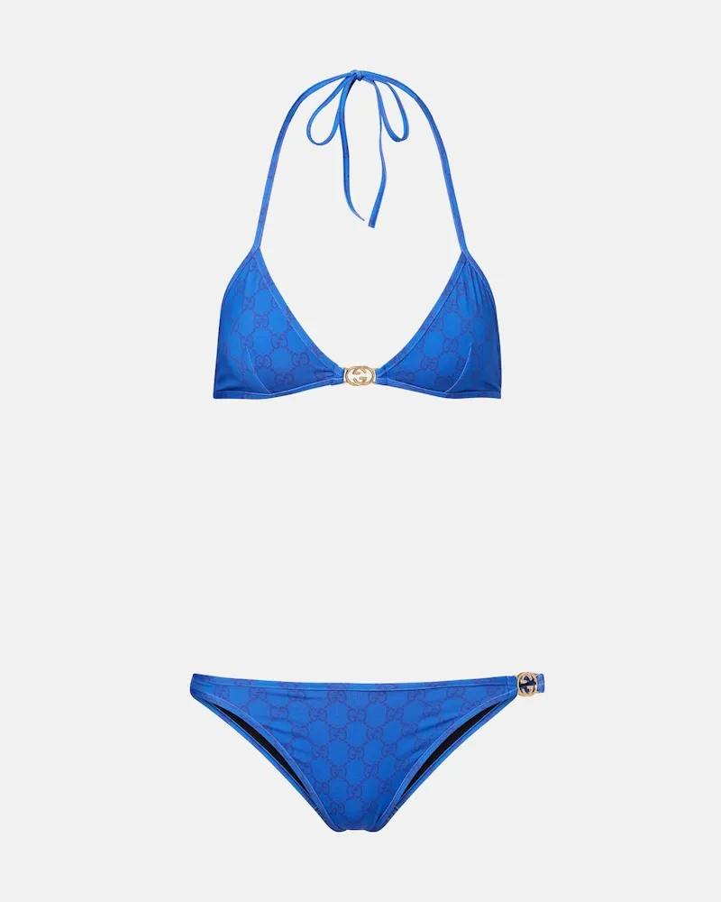 Gucci Bikini Interlocking G Blu