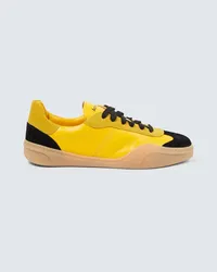 Acne Studios Sneakers in pelle e suede Giallo