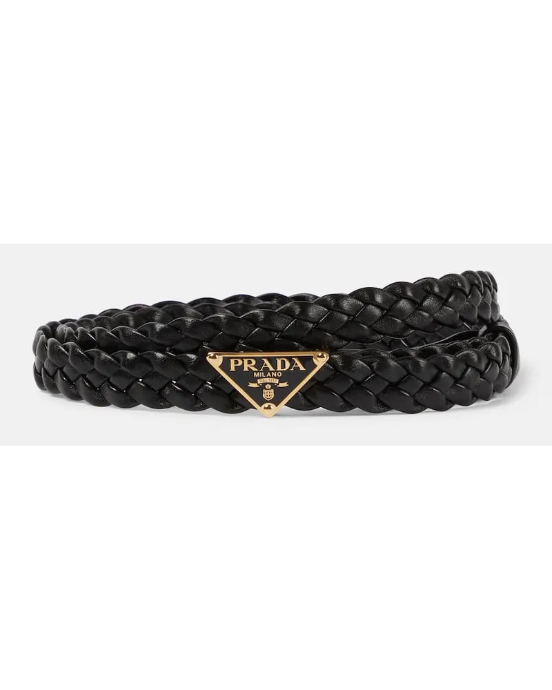 Prada Cintura in pelle Nero