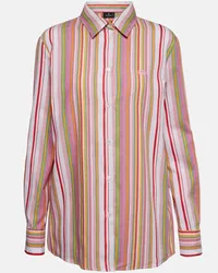 Etro Camicia in cotone a righe Multicolore