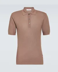 Orlebar Brown Polo Maranon in maglia di cotone Rosa