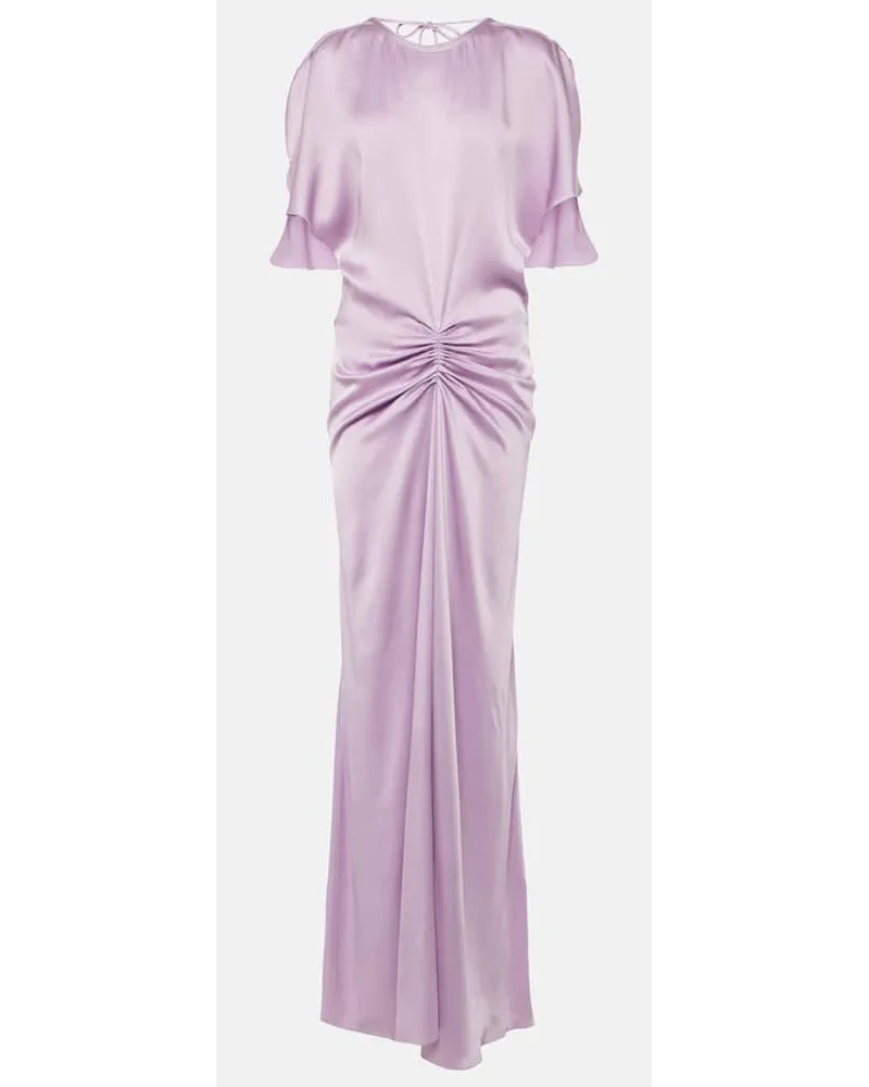 Victoria Beckham Abito lungo in raso Rosa