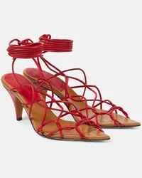 KHAITE Sandali Arden 75 in pelle Rosso