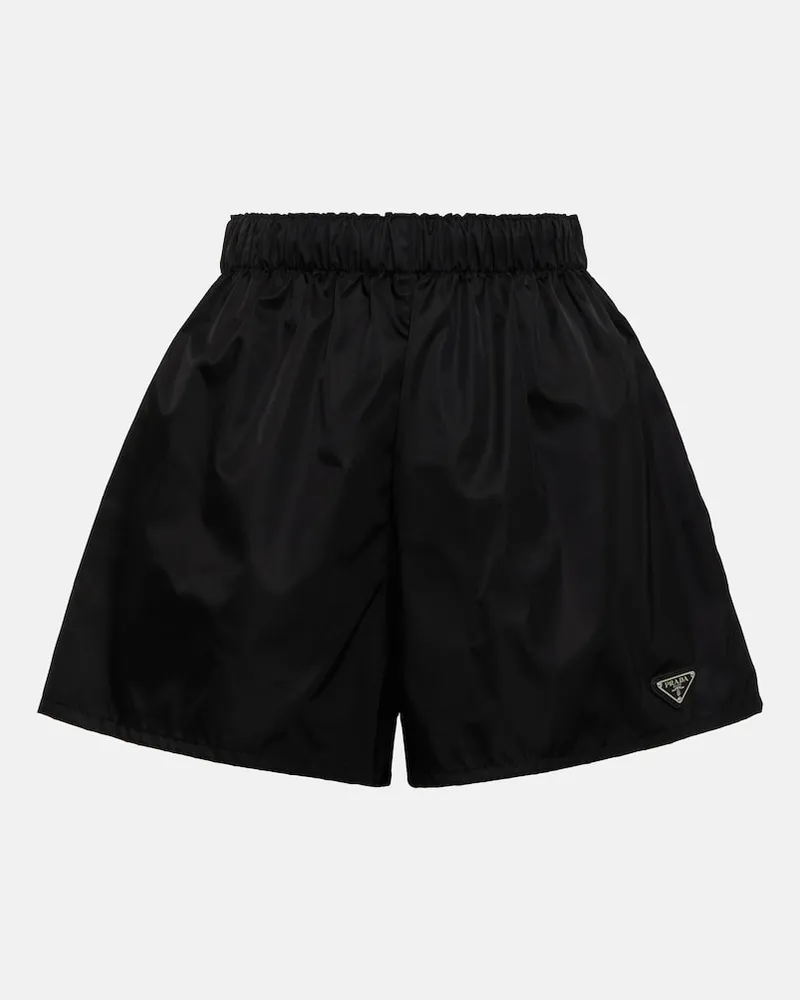 Prada Shorts in gabardine Re-Nylon Nero