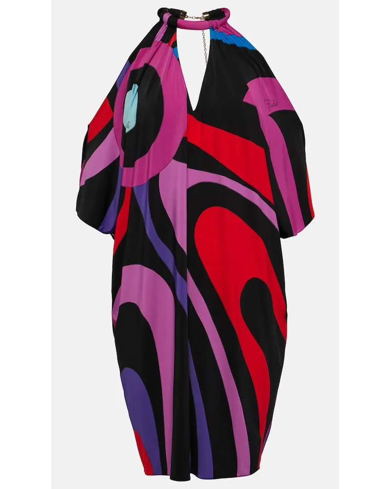 Emilio Pucci Caftano Marmo in jersey Multicolore