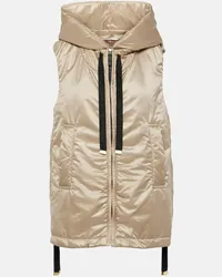 Max Mara The Cube - Gilet Greengo con cappuccio Beige