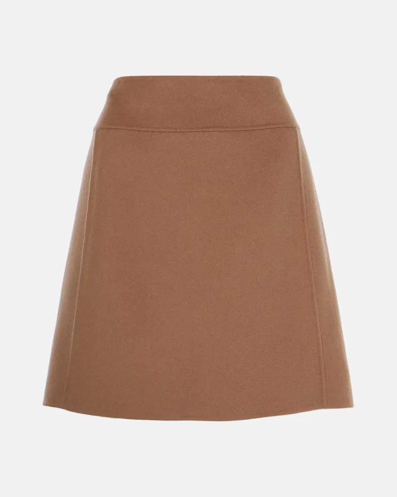 Max Mara Minigonna in lana Beige