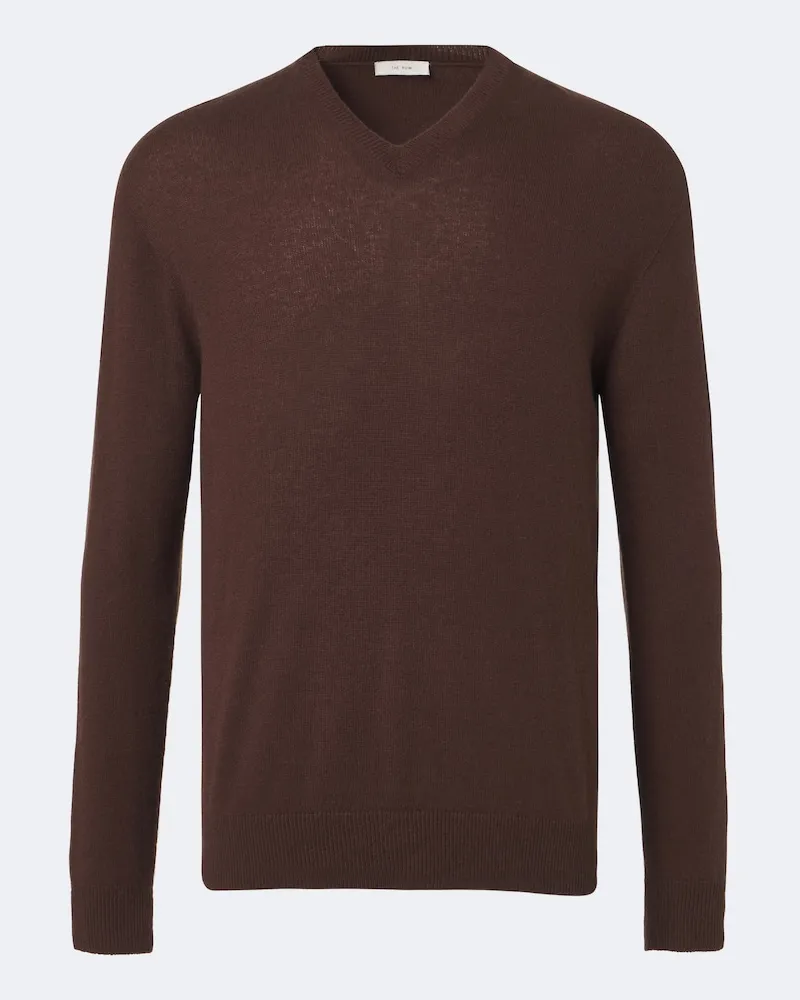 The Row Pullover Thamm in cashmere Marrone
