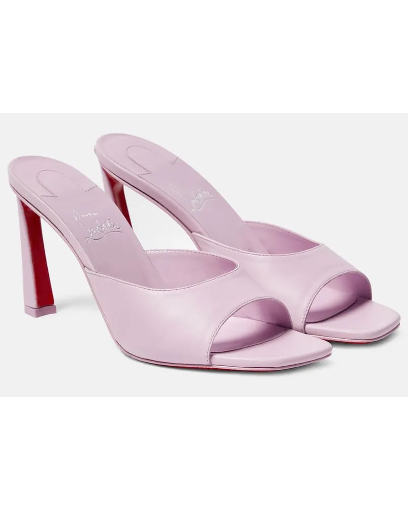 Christian Louboutin Sandali Condora in pelle Viola