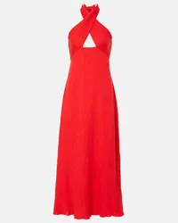 Johanna Ortiz Abito midi con cut-out Rosso