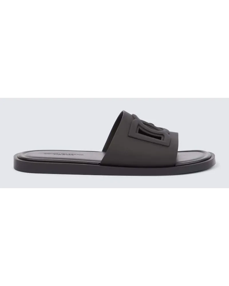 Dolce & Gabbana Sandali DG con cutout Nero