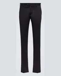 LARDINI Pantaloni regular in cotone Nero