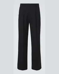 Dries van Noten Pantaloni flared in lana Nero