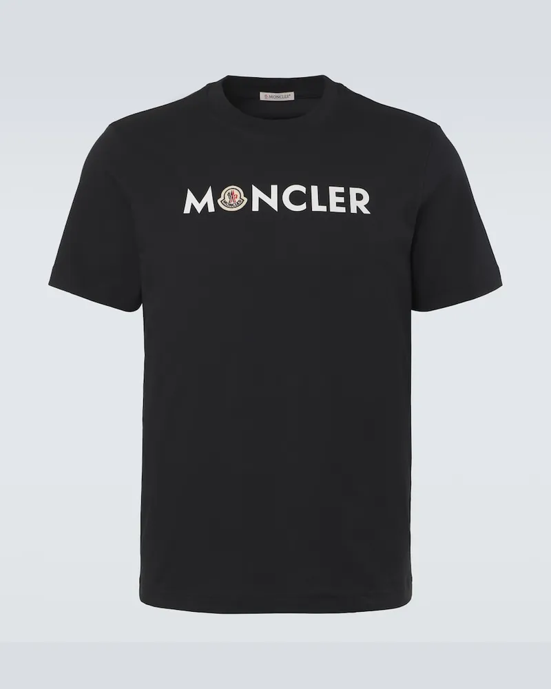 Moncler T-shirt in jersey di cotone Blu