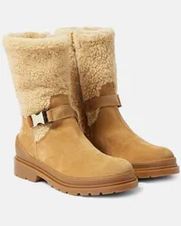 Bogner Stivali St. Moritz in pelle e shearling Marrone