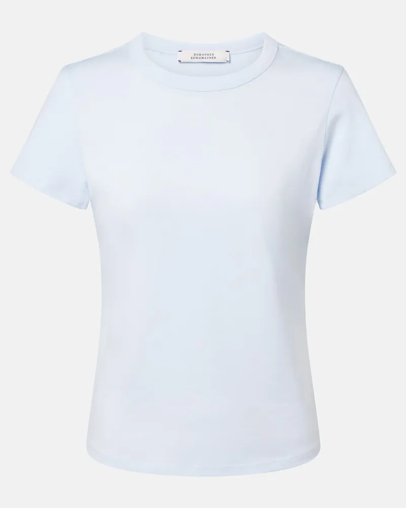 Dorothee Schumacher T-shirt All Time Favorites in misto cotone Blu