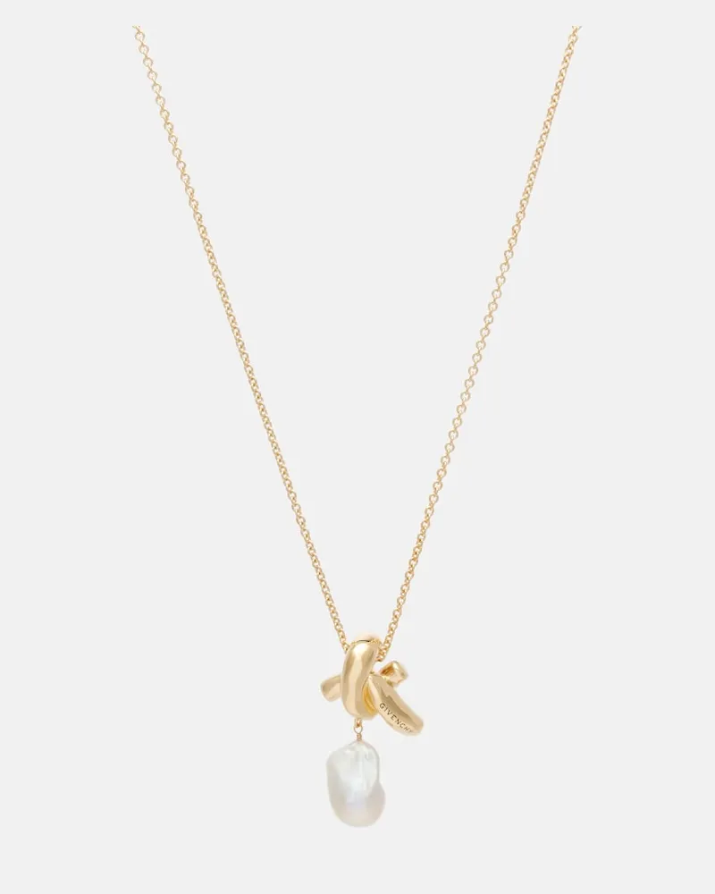 Givenchy Collana Chain Link con perla Oro