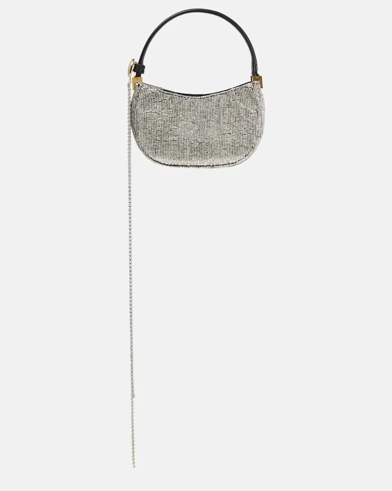 Magda Butrym Clutch Vesna Micro in pelle Metallizzato