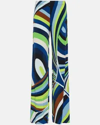 Emilio Pucci Pantaloni regular Iride in jersey Multicolore