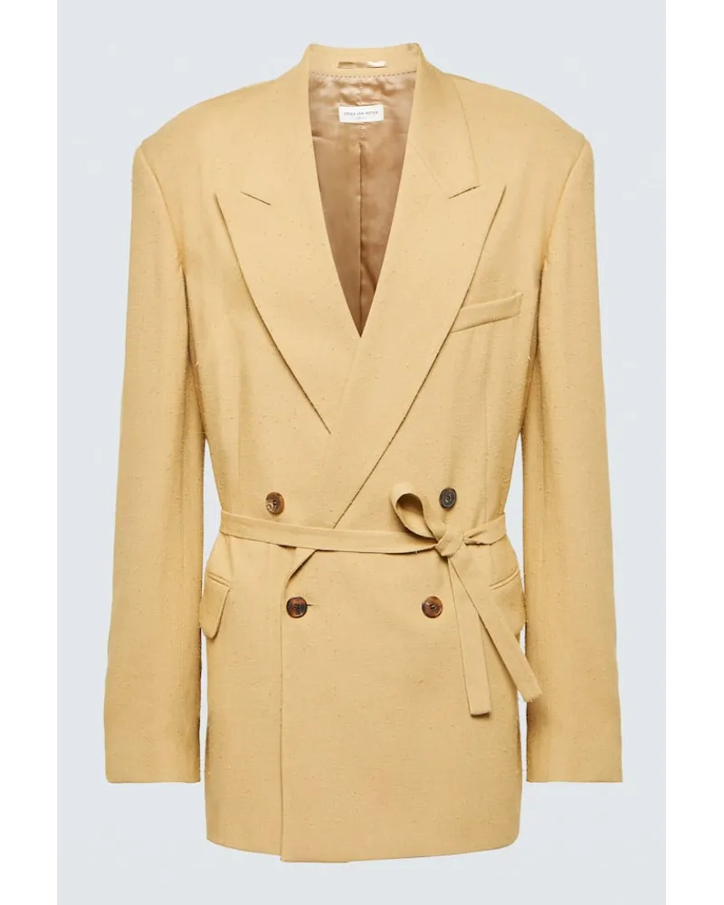Dries van Noten Blazer Bishop Bis Marrone