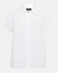 A.P.C. Camicia Marina in cotone Bianco