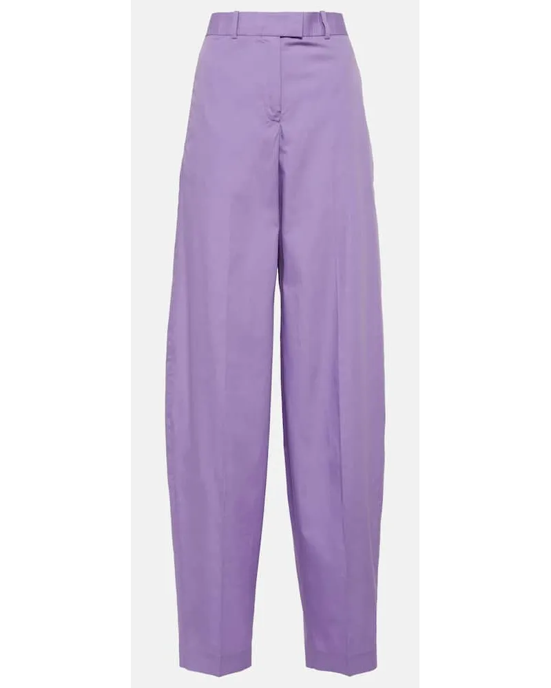 ATTICO Pantaloni Jagger a vita alta Viola