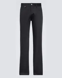 AMI Paris Pantaloni regular in cotone Nero