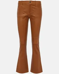 Stouls Pantaloni flared Dean 22 in pelle Marrone