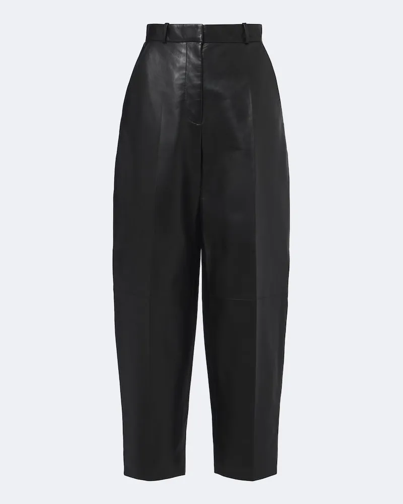 Altuzarra Pantaloni Bix in pelle Nero
