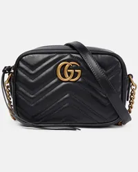 Gucci Borsa a tracolla GG Marmont Mini in pelle Nero