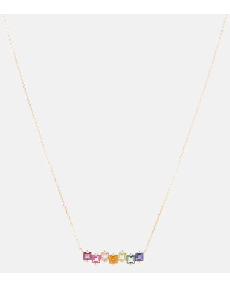 Suzanne Kalan Collana in oro 14kt con pietre preziose Multicolore