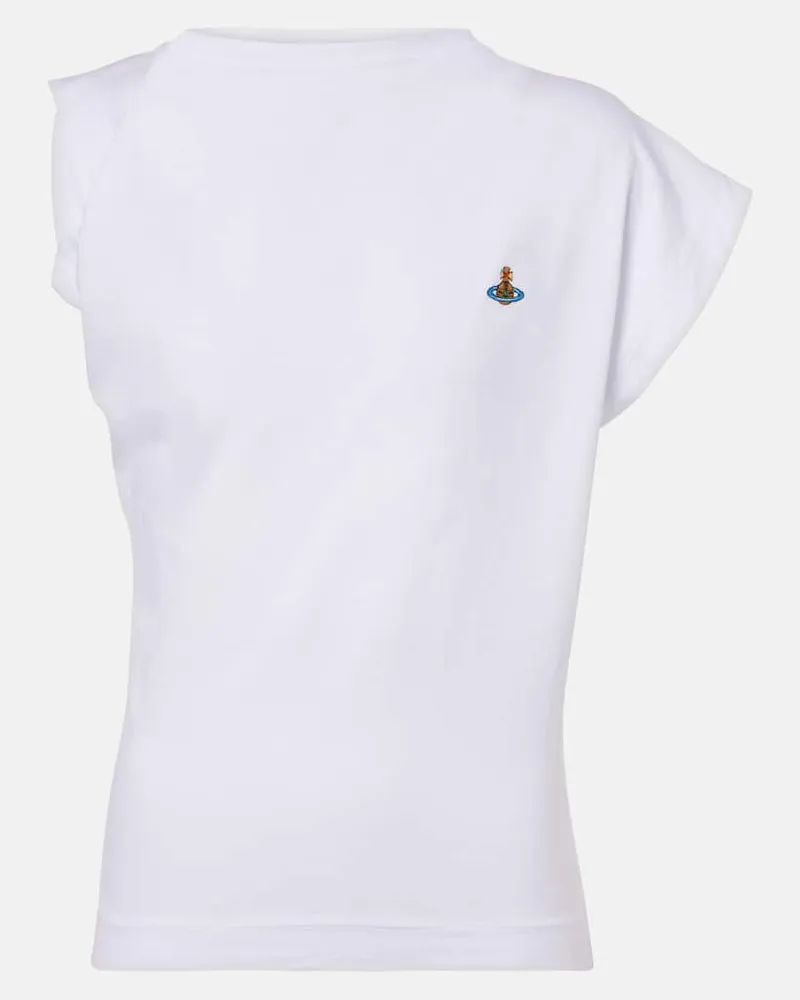 Vivienne Westwood T-shirt Hebo in jersey di cotone Bianco