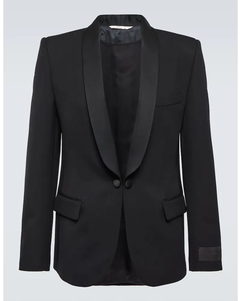Valentino Garavani Blazer monopetto in lana Nero