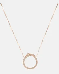 Repossi Collana Antifer in oro rosa 18kt e diamanti Metallizzato