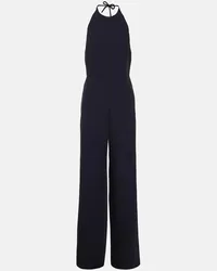 Valentino Garavani Jumpsuit Cady Couture in seta Blu