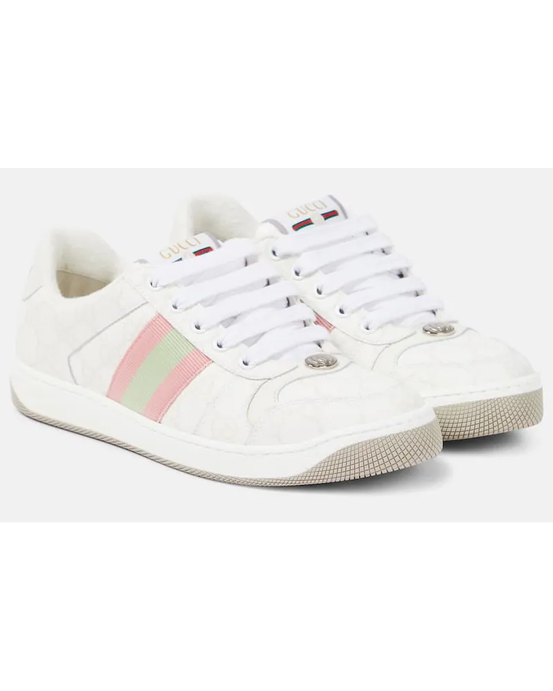 Gucci Sneakers Screener GG in canvas Bianco