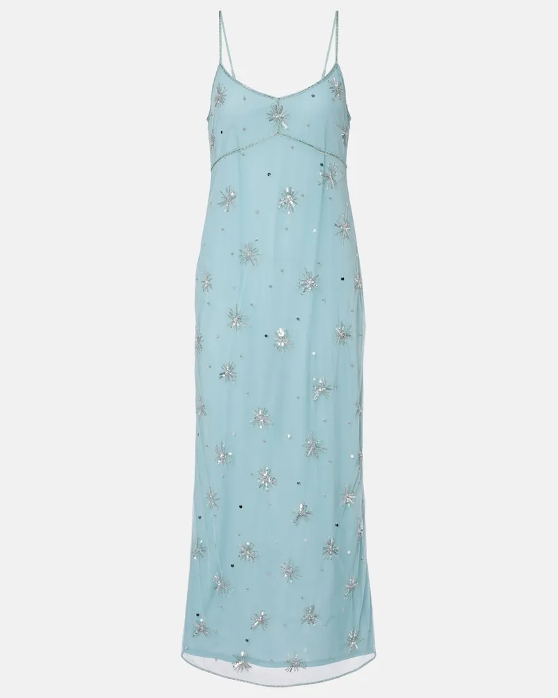 STAUD Abito midi Elsa Blu
